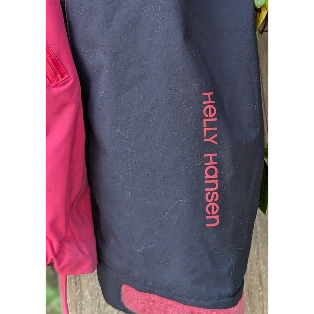 Helly Hansen Sailing Jacket Womens Black Pink Neon SOLAS Hi-Vis Rain Boat 30293 - Picture 4 of 16
